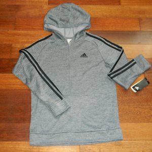 NWT Adidas zip Hoodie Jacket Boy Size Large 14/16